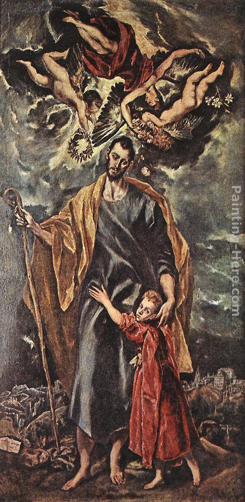 El Greco St Joseph and the Christ Child